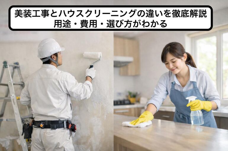 06 美装工事 ハウスクリーニング 違い